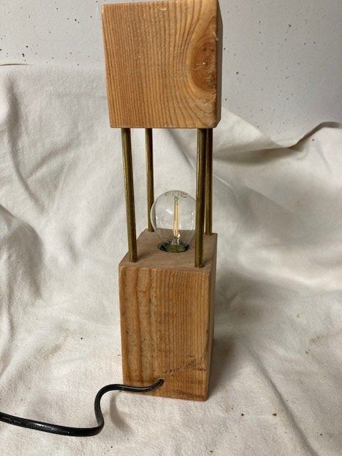 Lampade: Holzbalken Stehlampe 230V self Made – Nuovo (secondo la descrizione) da Naters venduto da sch_9fvg 3