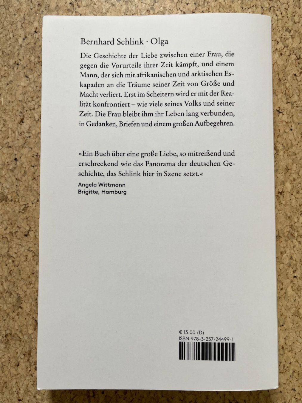 Livres: Taschenbuch "Olga", Bernhard Schlink – D'occasion à Grosswangen par Vita500 1