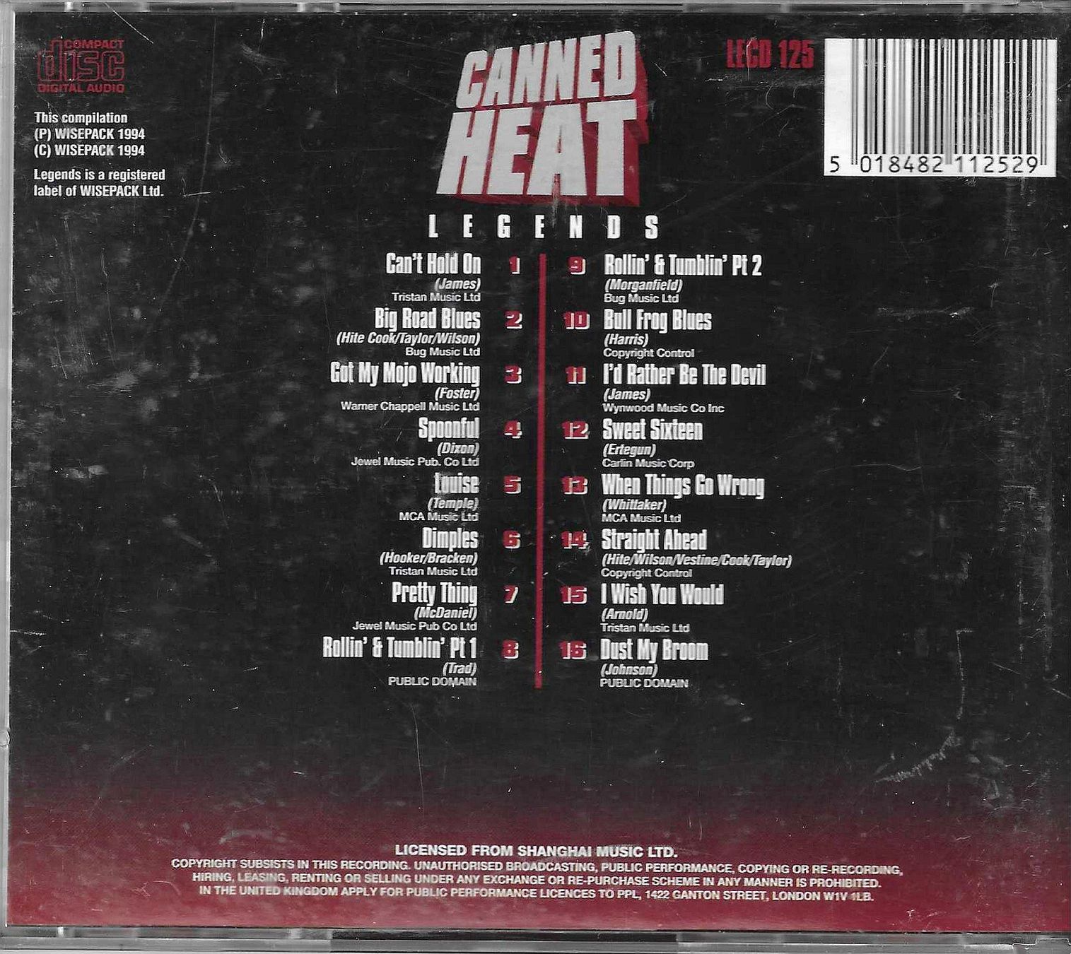 CD: Canned Heat - 16 Greatest Hits – Usato da Savagnier venduto da Ne2065 1