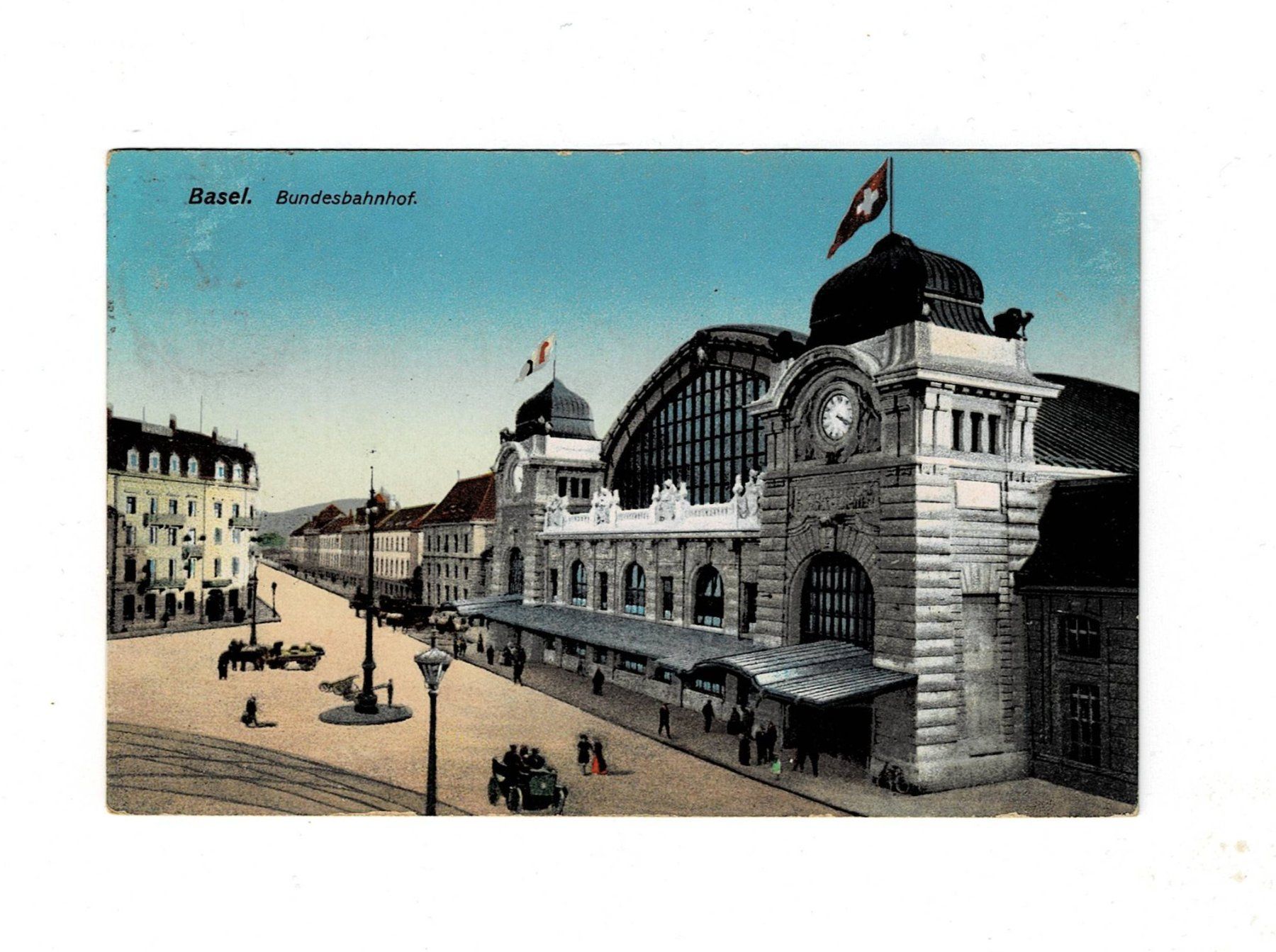 Cartoline postali: Ansichtskarte Basel Bundesbahnhof – Usato da Wangs venduto da Rumauch