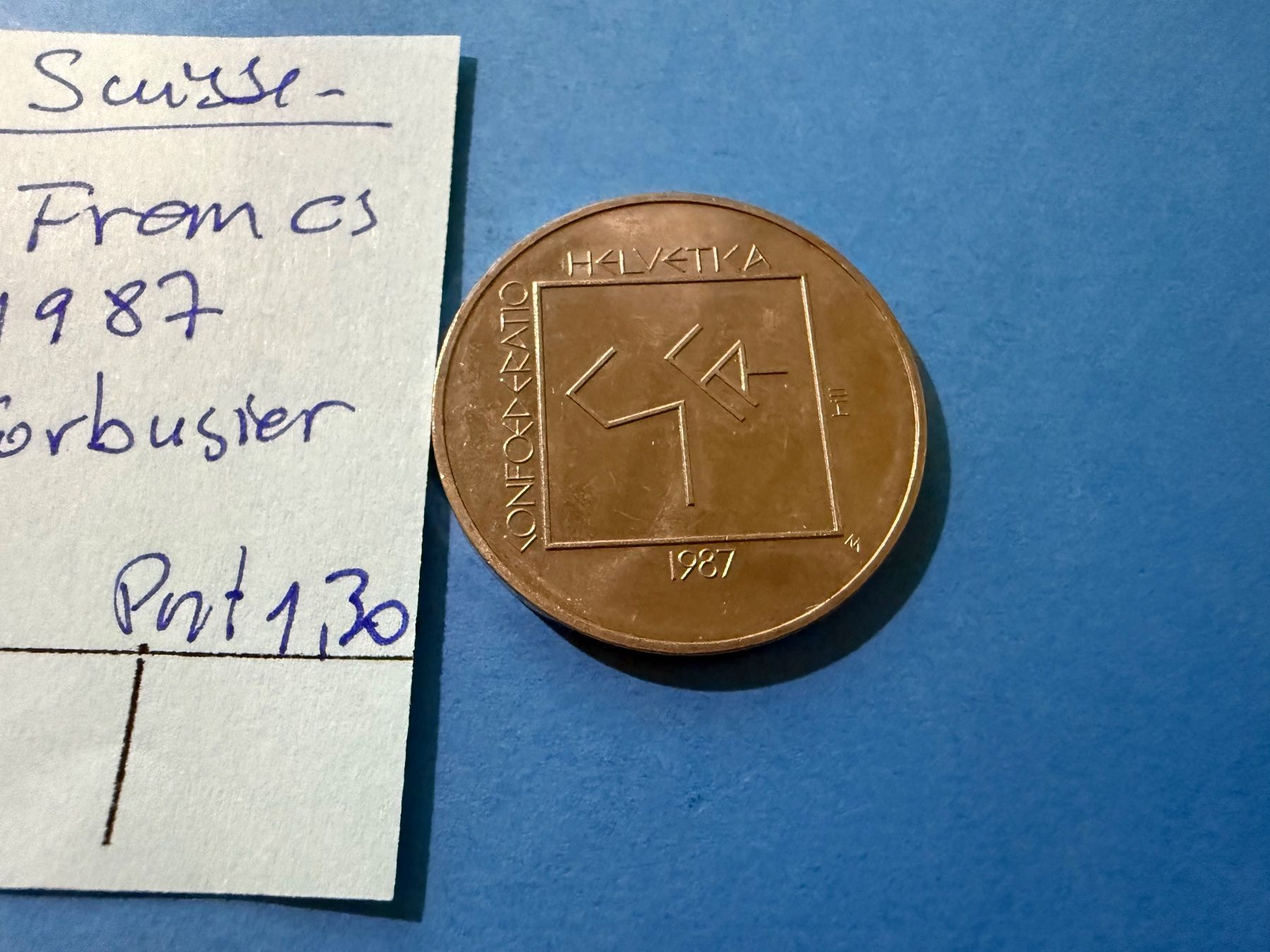 Tutti le monete: SUISSE : 5 FRANCS 1987 - Le Corbusier – Usato da genève venduto da GEnumist 2