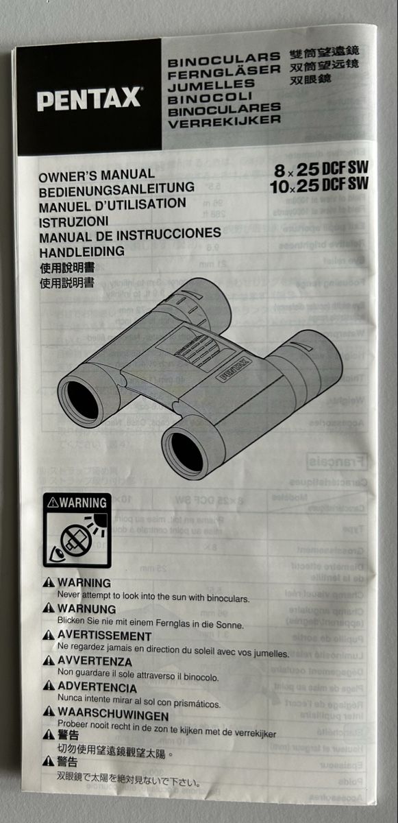 Pentax Binocoli: Feldstecher  – Usato da Hünenberg See venduto da Fichten 4