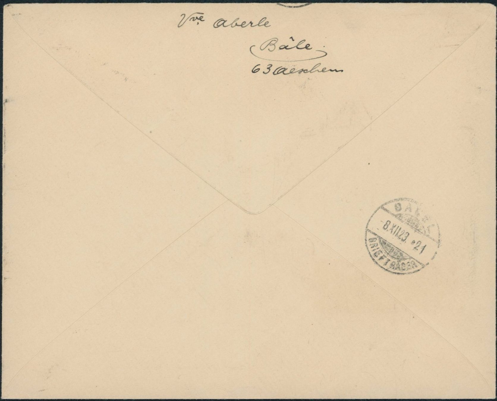 Tutti i francobolli: 1923 - Pro Juventute - Brief - BFr – Usato da Schindellegi venduto da leecollect 1
