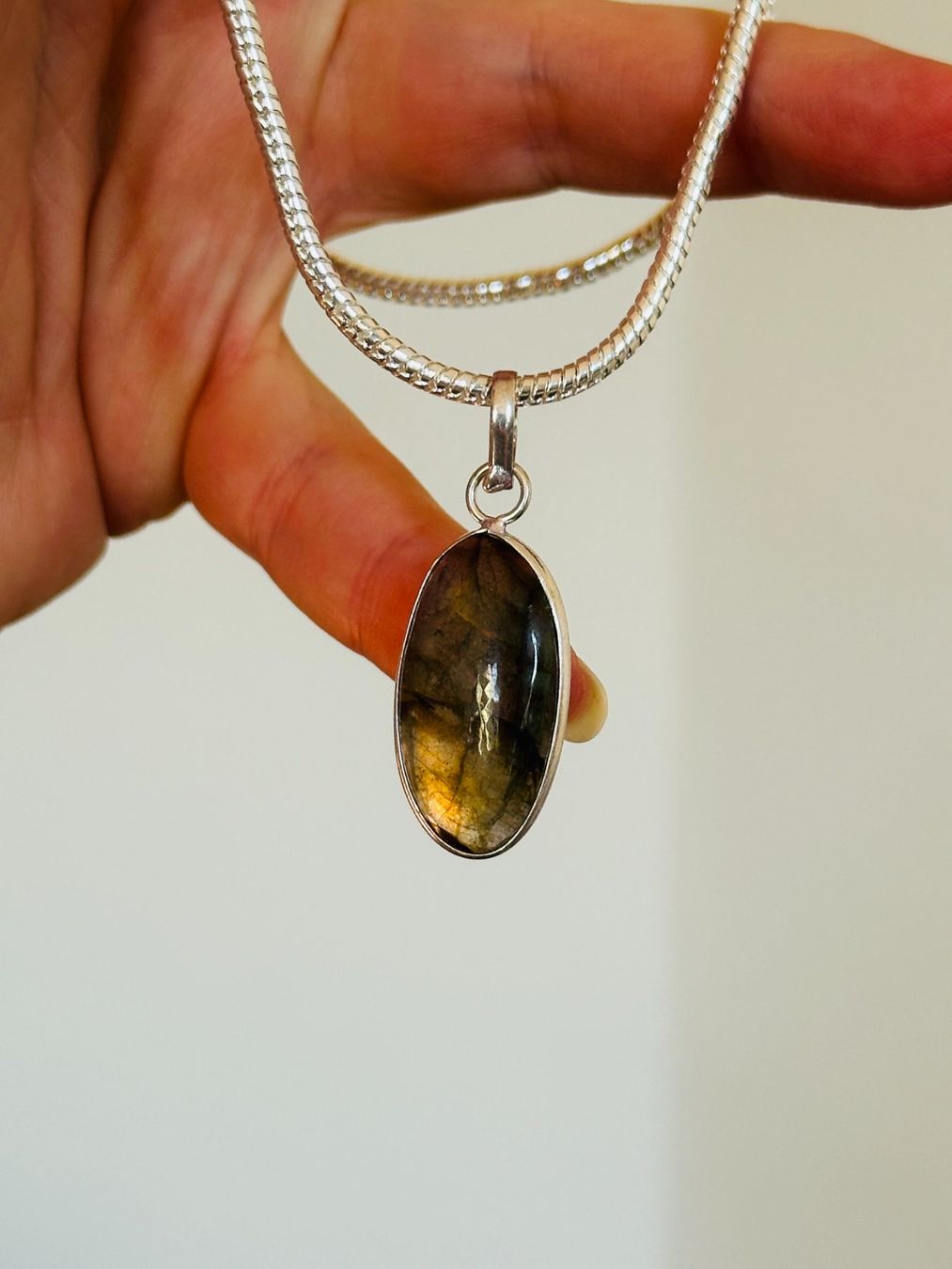 Catenine: Labradorite Gemstone Handmade Jewelry necklace – Nuovo e nell'imballaggio originale da Genève venduto da AGBERG 3