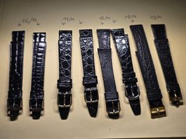 Bracelet de montre vintage en cuir véritable divers tailles.
