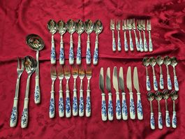 Besteck Set 28 tlg. Original Zwiebelmuster Bohemia Porzellan