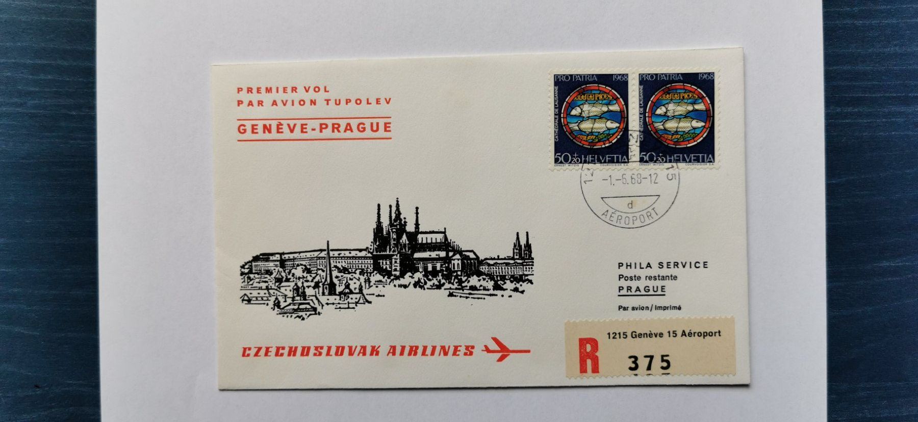 Tutti i francobolli: Flugbrief 1968 – Nuovo (secondo la descrizione) da Aadorf venduto da Chnorli-Furz