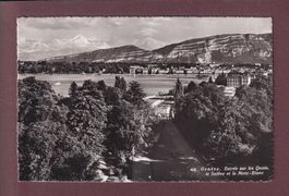 GENEVE - Entrée sur les quais - 1956