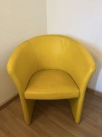 Sessel gelb Kunstleder