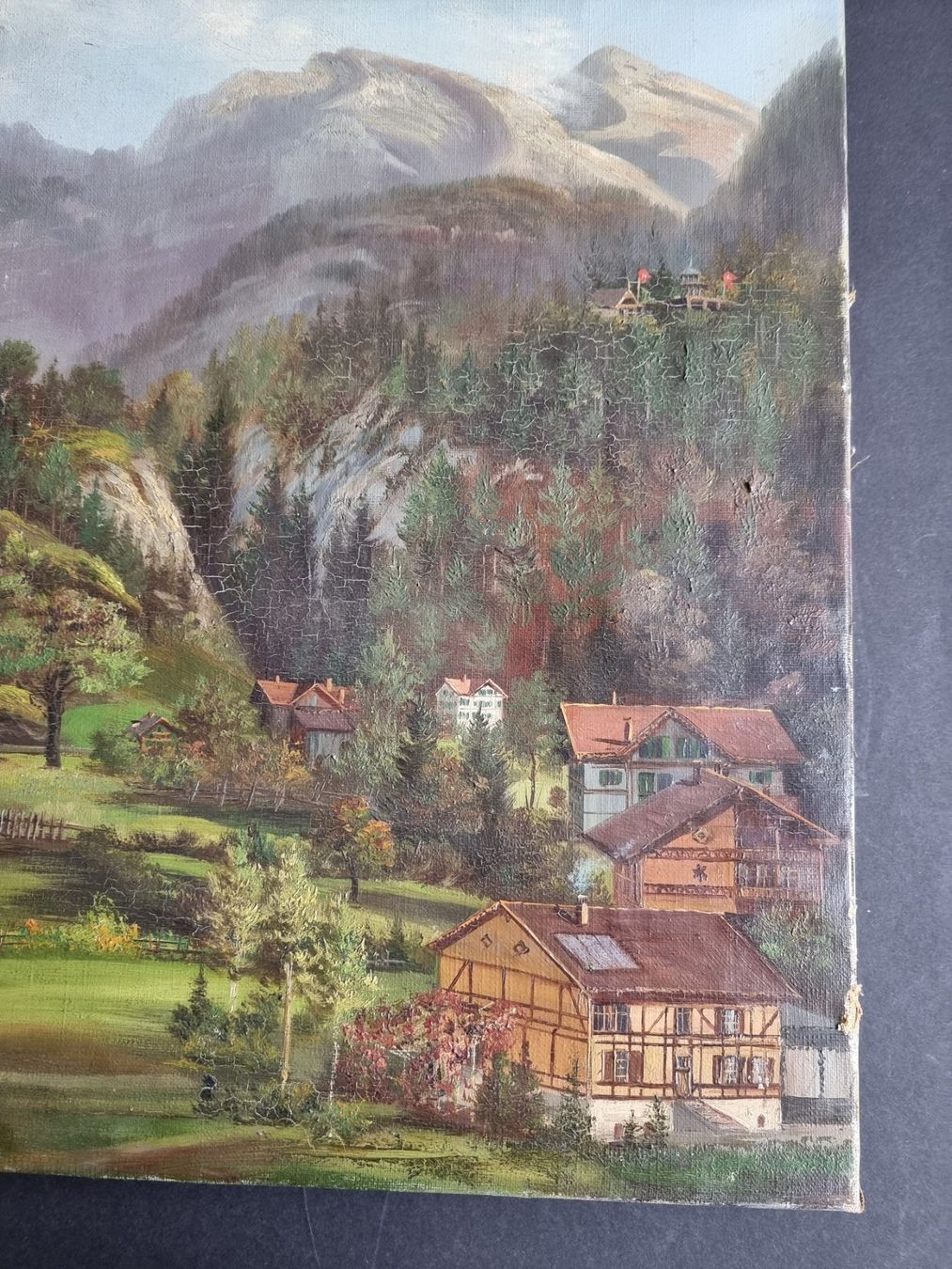 Gemälde: GEMÄLDE LANDSCHAFT OEL/ LEINWAND GRÖSSE 75X45CM – Gebraucht aus Gersau von kunst-online 5