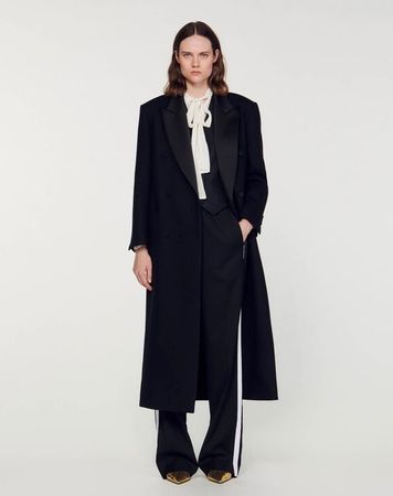 【All NEW】Sandro chic Wool Coat | Manteau| Wollmantel |Veste
