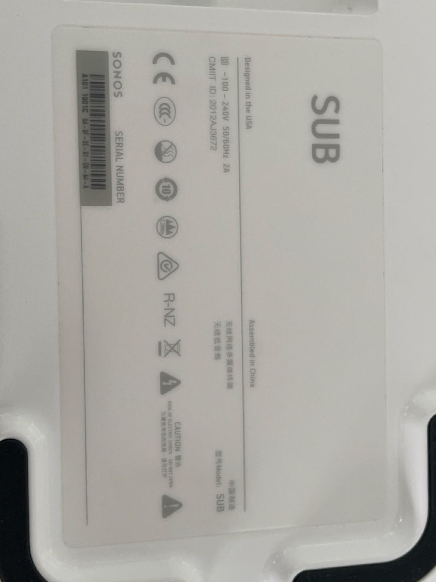 Sonos Haut-parleurs: Sonos SUB Subwoofer weiss – Neuf (Voir description) à Greppen par mahabiwa 2