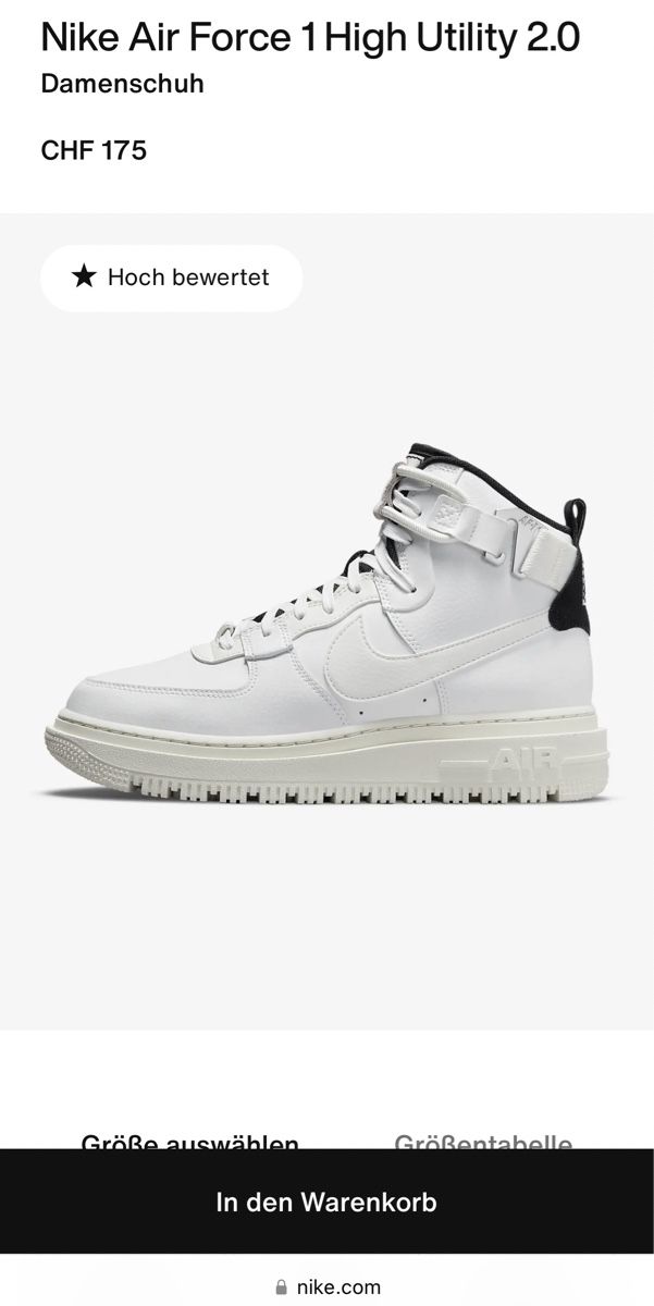 Nike Damenschuhe: Nike Air Force 1 High Utility 2.0 Gr. 41 – Neu und originalverpackt aus Zürich von Musiclover 5