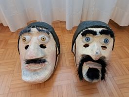Fasnachtskostüm Schweizer Militär 2 Masken mit 3 Outfits
