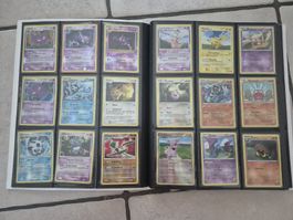Pokemonbinder mit älteren Reverse Holos und Holos 