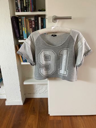 🤍 Crop top gris 91 style sportwear T.XS/S