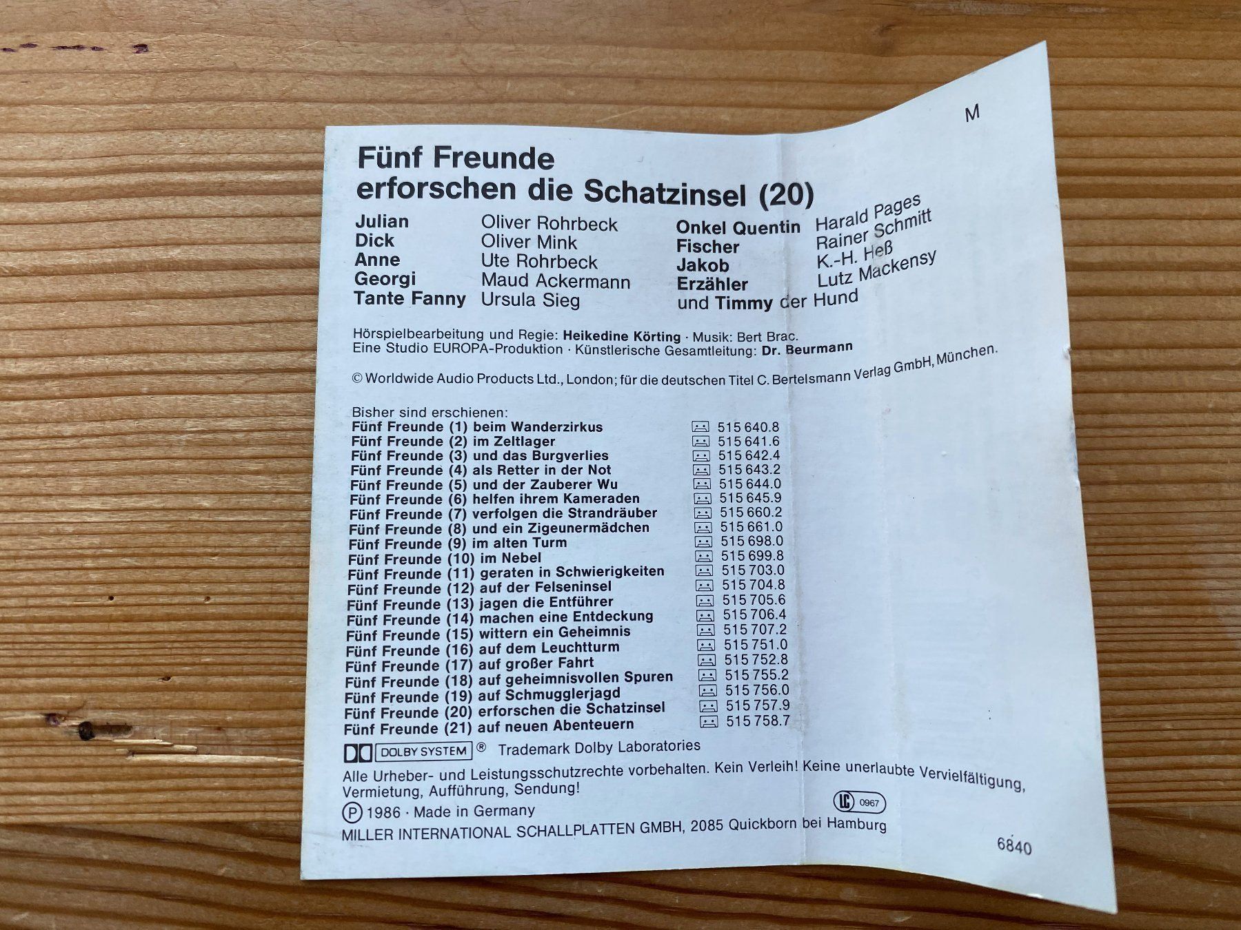 Kompaktkassetten: Kassette – Funf Freunde (20) – Gebraucht aus St.Gallen von kingsamas 4