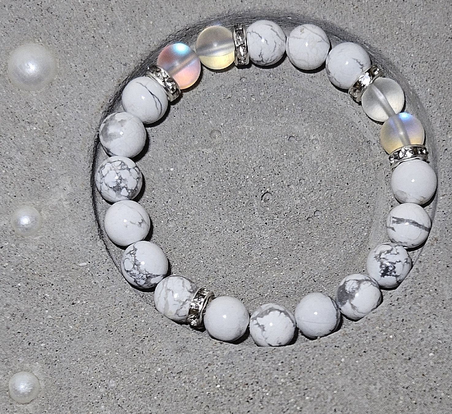 Armbänder & -reifen: Howlith-Kristall Armk. - Spendenaktion – Neu (gemäss Beschreibung) aus Unterkulm von Nachtigall 2