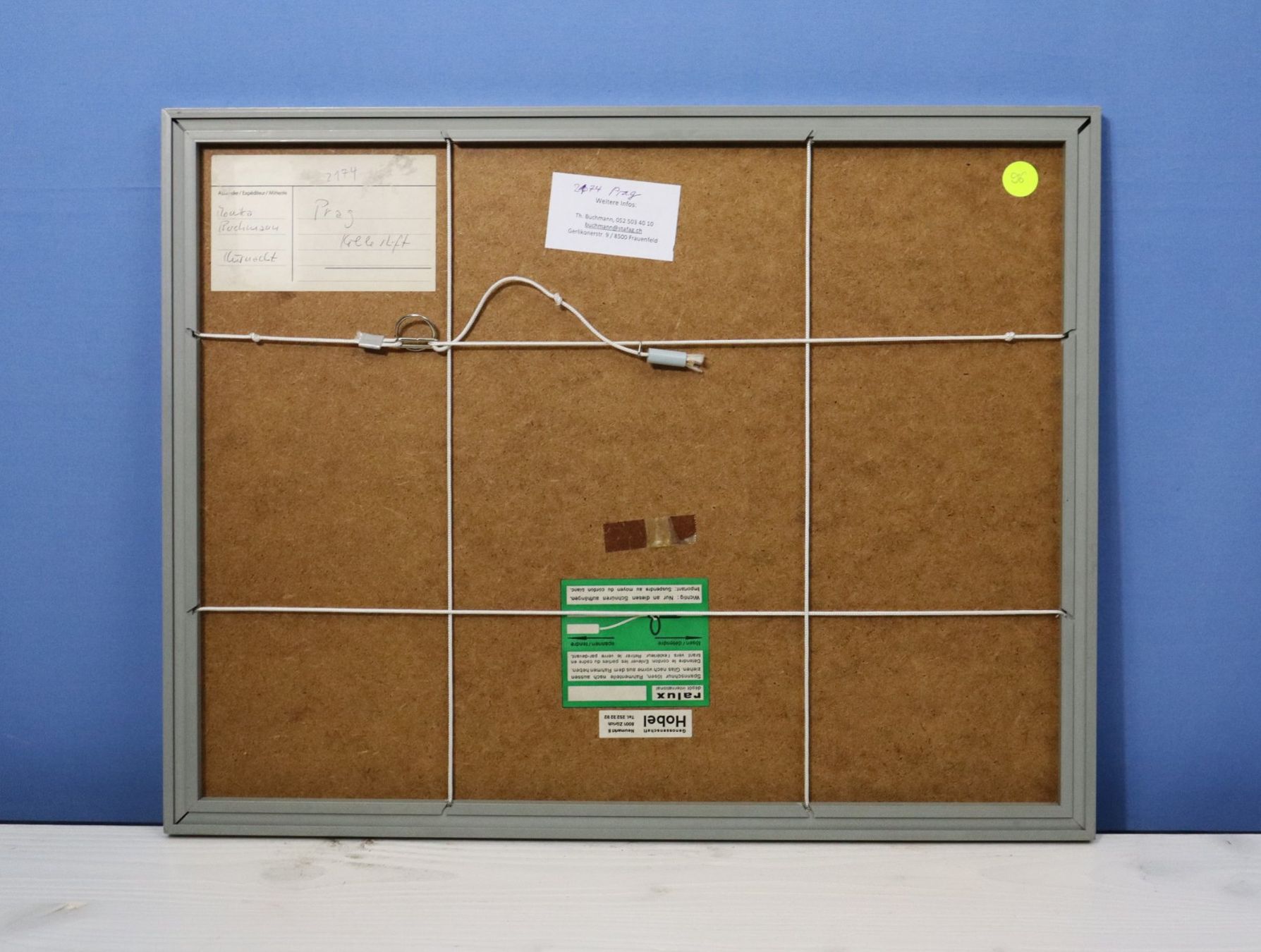 Dipinti: Monika Buchmann-Helbling 1925-2004, Kohlestift/Papier "Prag" – Usato da Zug venduto da Kunst-Fundgrube 4