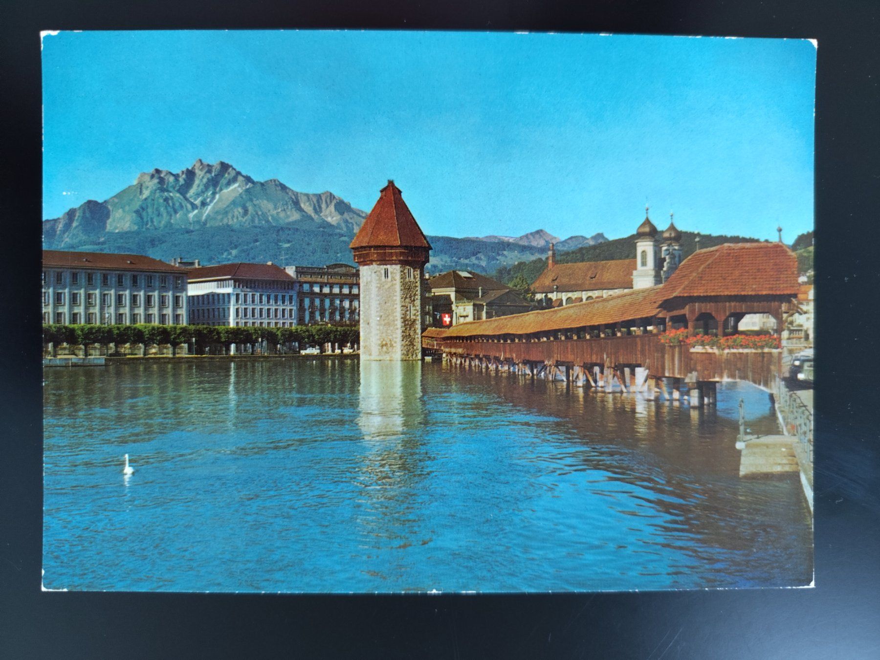 Ansichtskarten: Alte Ansichtskarte Luzern, Kapellbrücke und Wasserturm – Gebraucht aus Ohmstal von Lebensfreude05