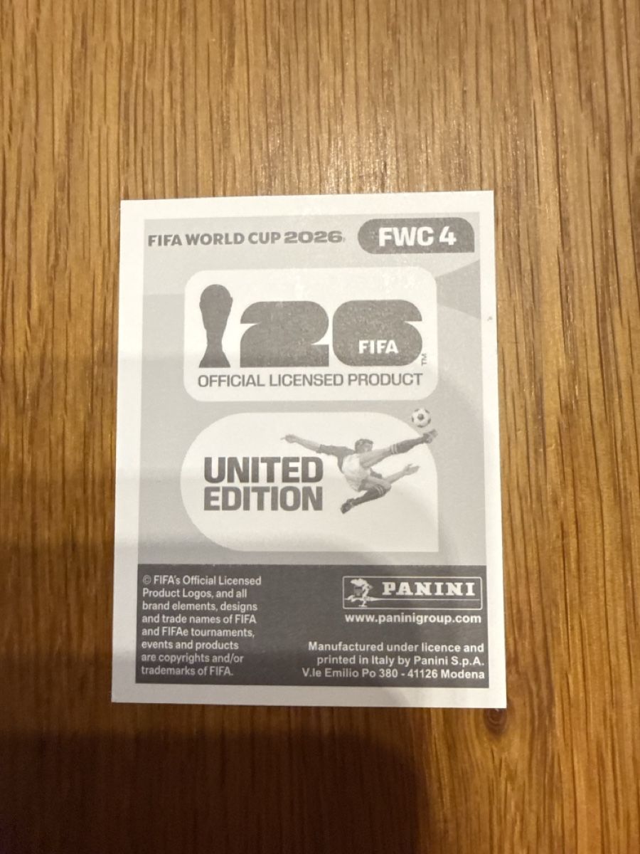 Panini Carte collezionabili: PANINI WM 2026 FWC4 – Nuovo (secondo la descrizione) da Ulisbach venduto da PET-030 1
