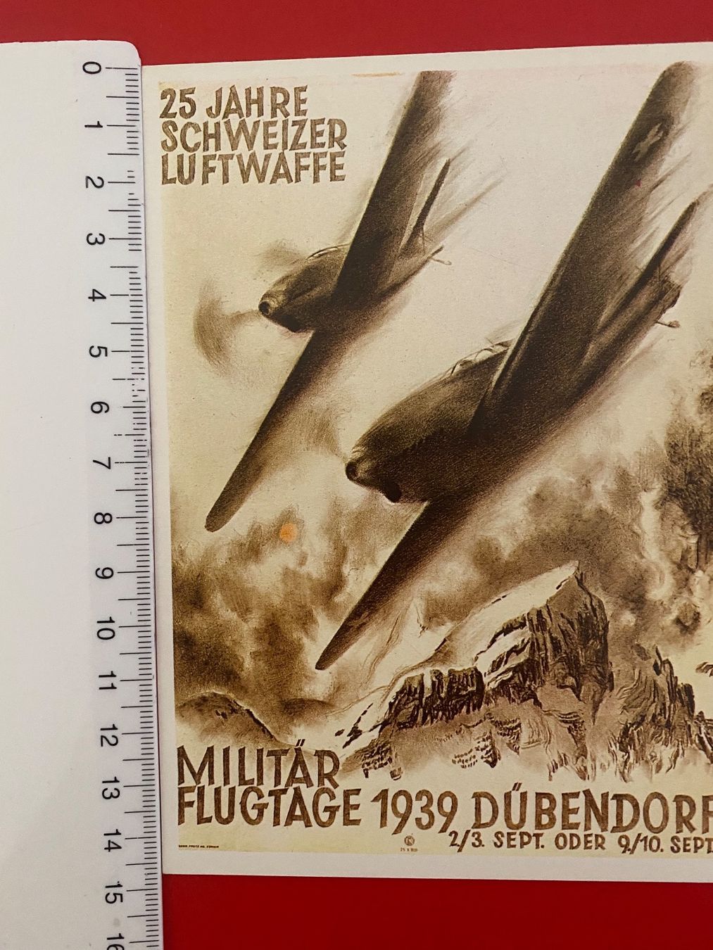 Grafica & Litografie: Lithographie - 25 ans de la Force Aérienne Suisse – Usato da Petit-Lancy venduto da Solcarm 2