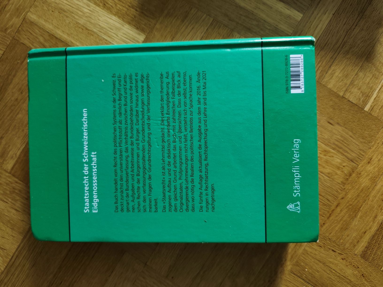 Libri: Staatsrecht der Schweizerischen Eidgenossenschaft 5. Auflage – Usato da Bern venduto da noelkellerhals 1