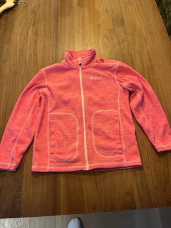Fleecejacke Zigzag pink mit Reissverschluss Gr. 146