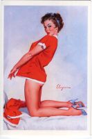 Postkarte "Pin-up".