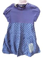 Gr. 110 116 edles IKKS Kleid Seide/Coton L59cm hoher NP