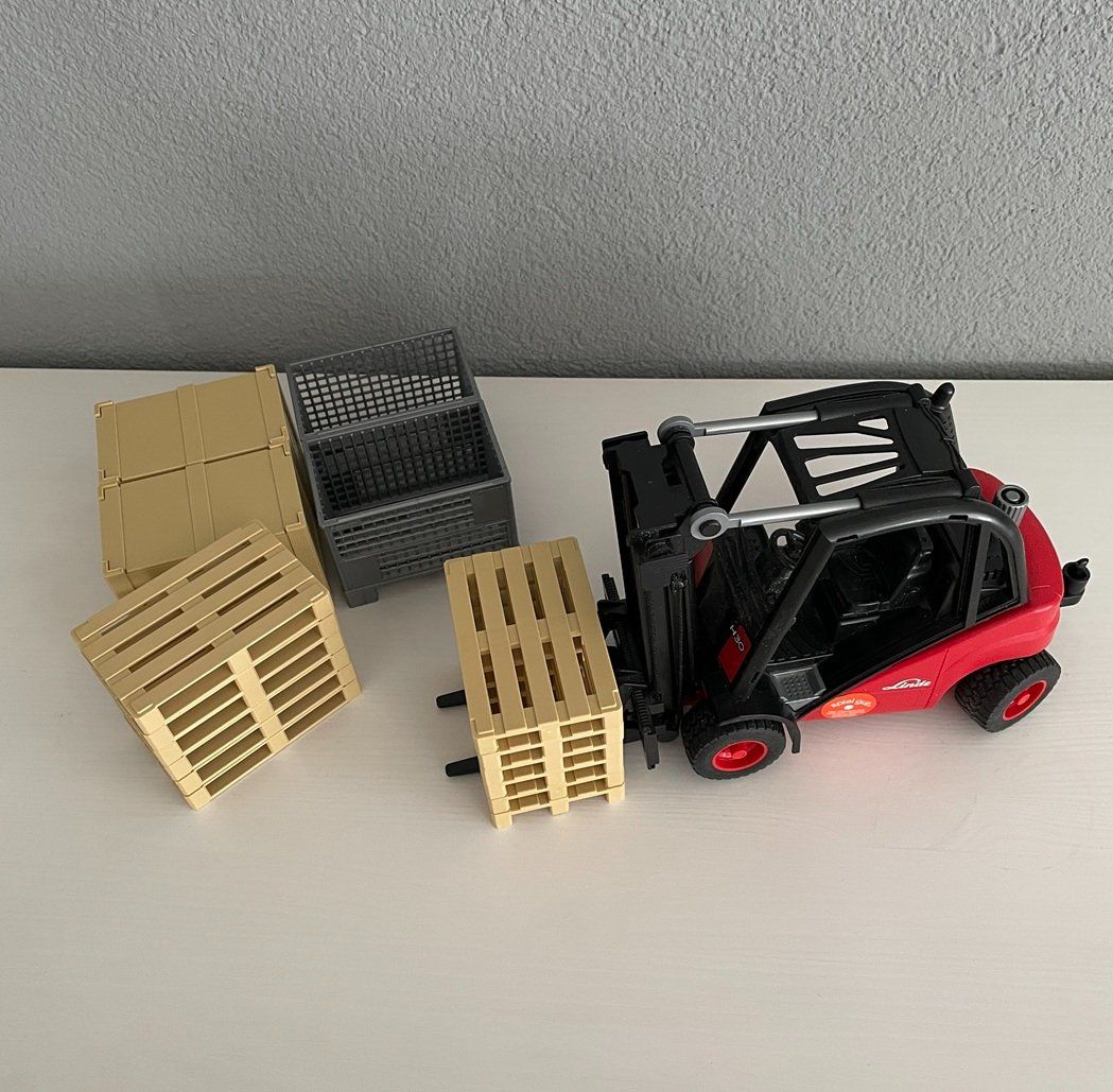 Bruder Giocattoli: Bruder Linde Gabelstapler - Set – Usato da Thun venduto da Rowaner 5