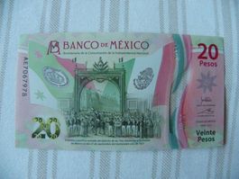 Mexico 20 Pesos Commemorative 2021, Polymer, UNC
