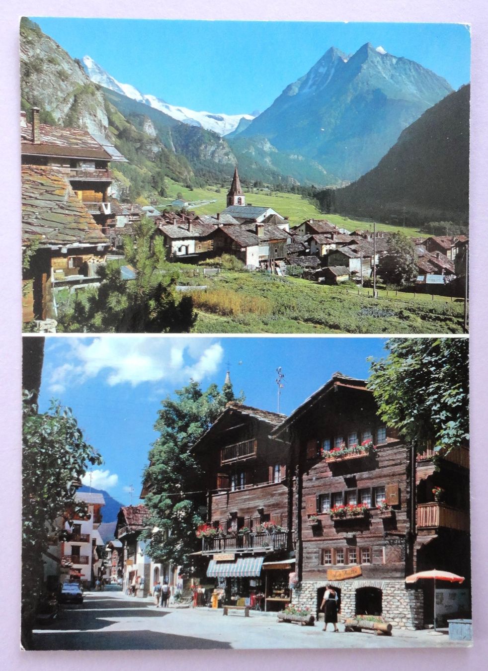Cartoline postali: Evolène, Val d' Hérens, La rue d' Evolène – Difettoso da Fétigny venduto da Billy2miny