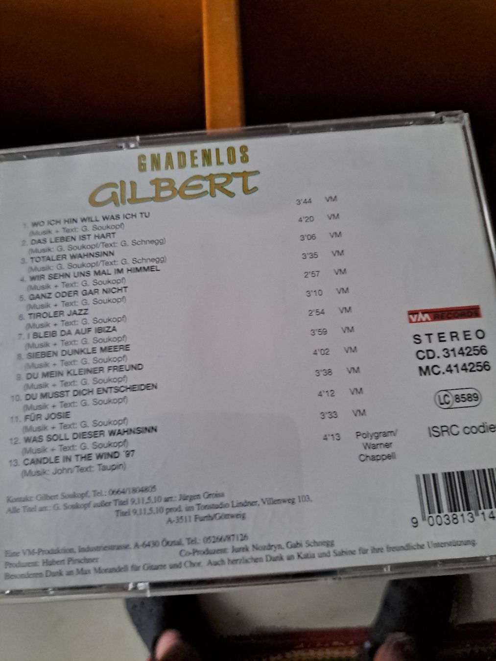 CD: CD "Gnadenlos" Gilbert guter Zustand – Usato da Zürich venduto da Schoebi19 2
