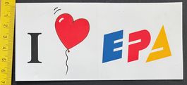 l Love EPA/ Aufkleber vintage