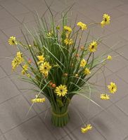 *SOMMER - KUNSTBLUMEN - GESTECK* GELB/LÄNGE CA. 65CM