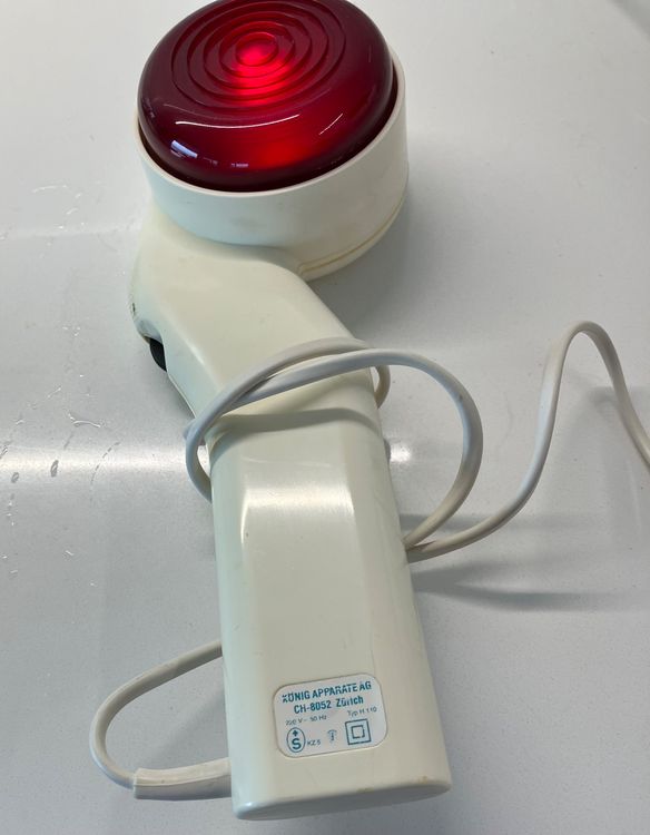 Wärmelampe ELEKTRA antik m Kupferreflektor s-bar Lampenumbau (Gebraucht