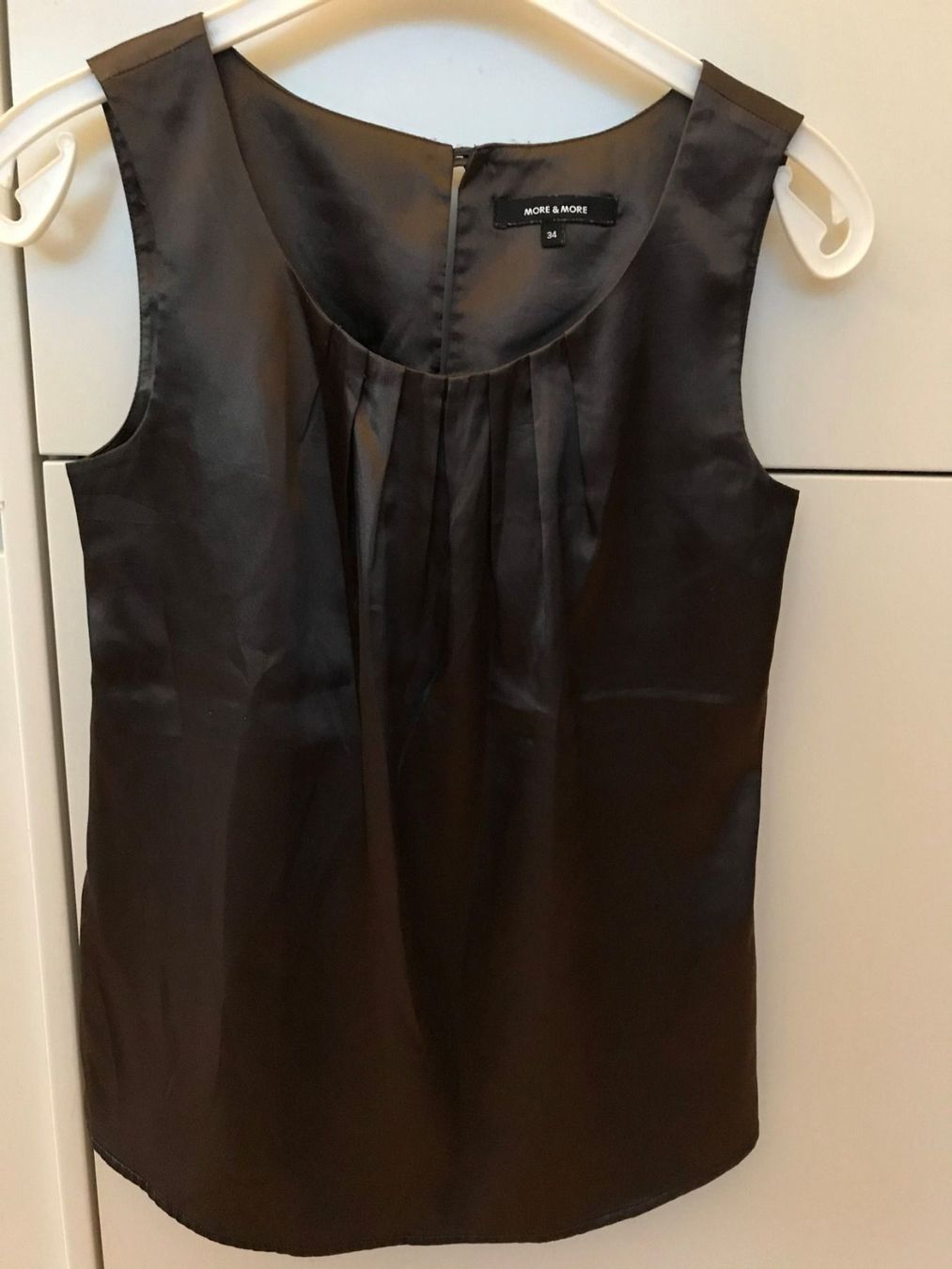 Tops: More & More: Dunkelbraunes Glanz-Top, Gr.34 – Gebraucht aus Zürich von LisM. 2