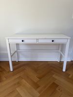 White IKEA Hemnes Desk 