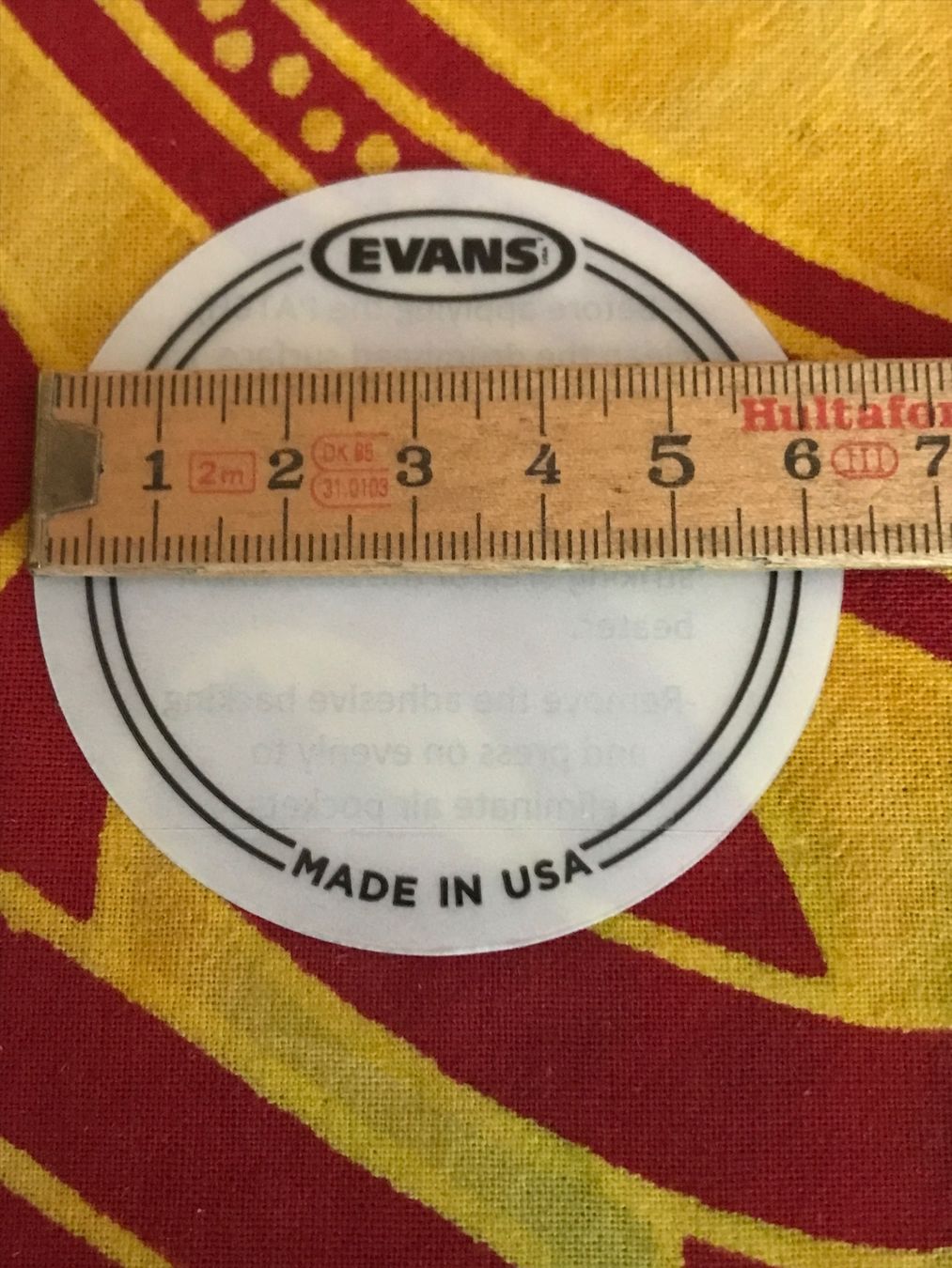 Evans Strumenti musicali: 1 x Evans Kick, Bassdrum Pad, Patch, Schutzaufkleber – Nuovo (secondo la descrizione) da Morschach venduto da burgo007 1