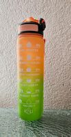 NEU: BPA-frei, auslaufsichere Sport Wasser Flasche Zeitskala