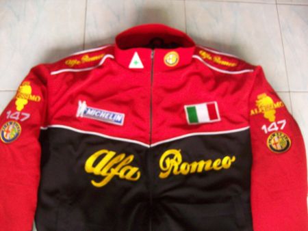 NEU Alfa Romeo ITALY Fan Jacke schwarz rot alle Größen/Model