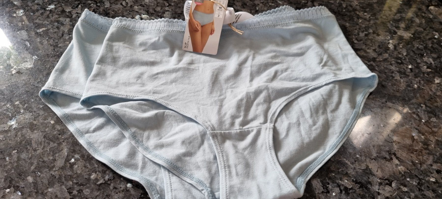 Sonstige Unterwäsche: Damen Slips hellblau Grösse M 2er Pack neu – Neu (gemäss Beschreibung) aus egliswil von Maggy6