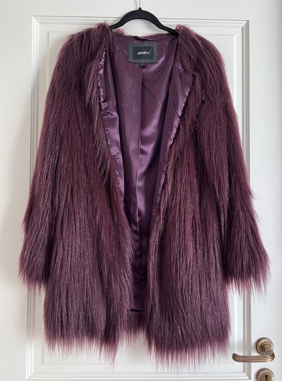 Faux Fur Purple Coat | Kaufen auf Ricardo
