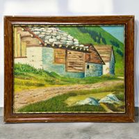 Etienne Duval (1824-1914) peinture huile sur panneau. Signée