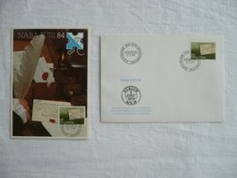 21.2.84 1 FDC + 1 MK Sonderm. NABA Züri '84 SBK 705