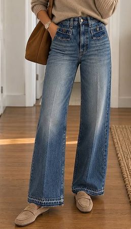 High Flared Jeans H&M, Jean Pantalon