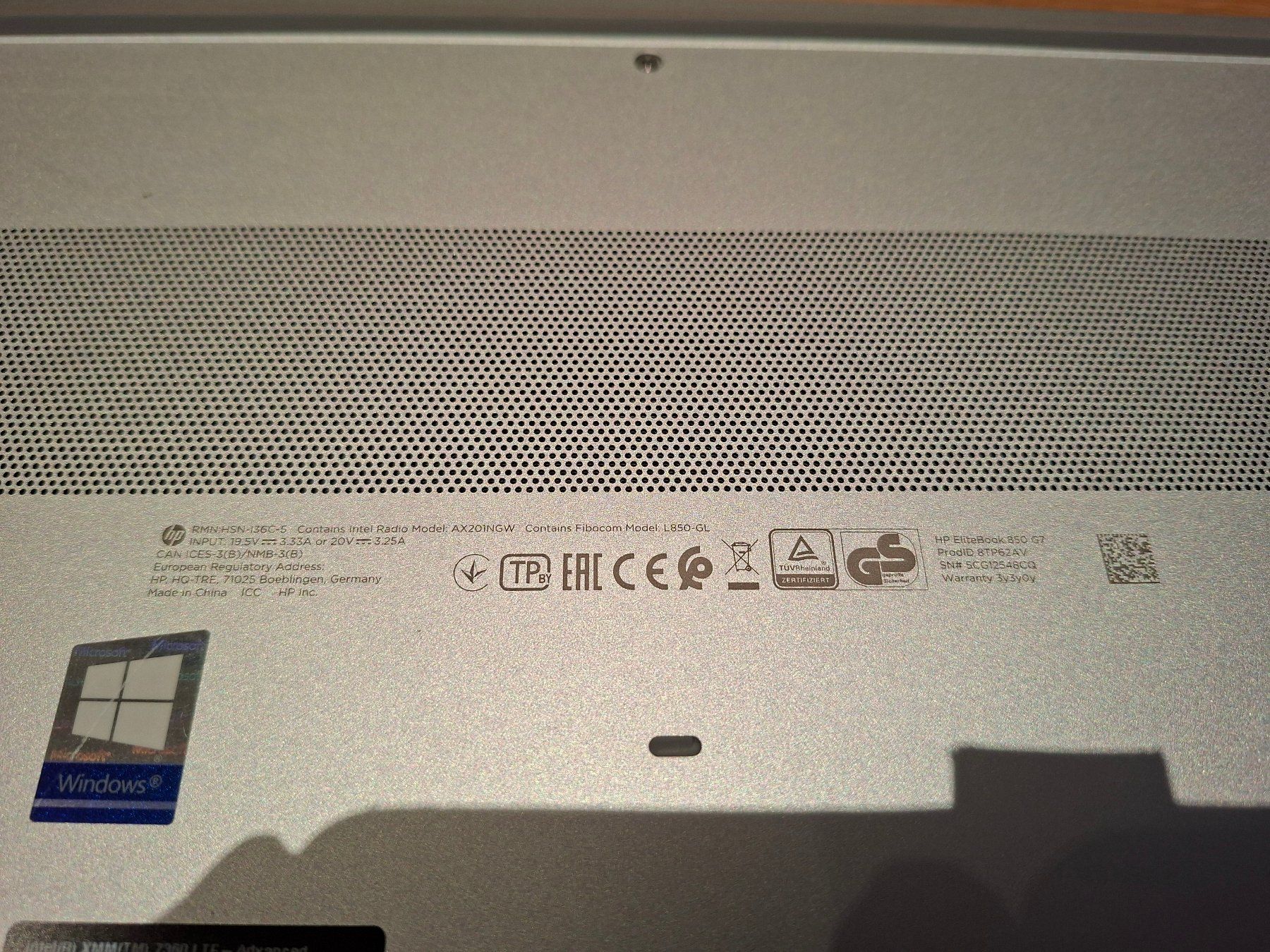 Hewlett Packard Notebooks: HP Elitebook 850 G7 ab 1.- – Defekt aus Gretzenbach von RedCarGuy 5