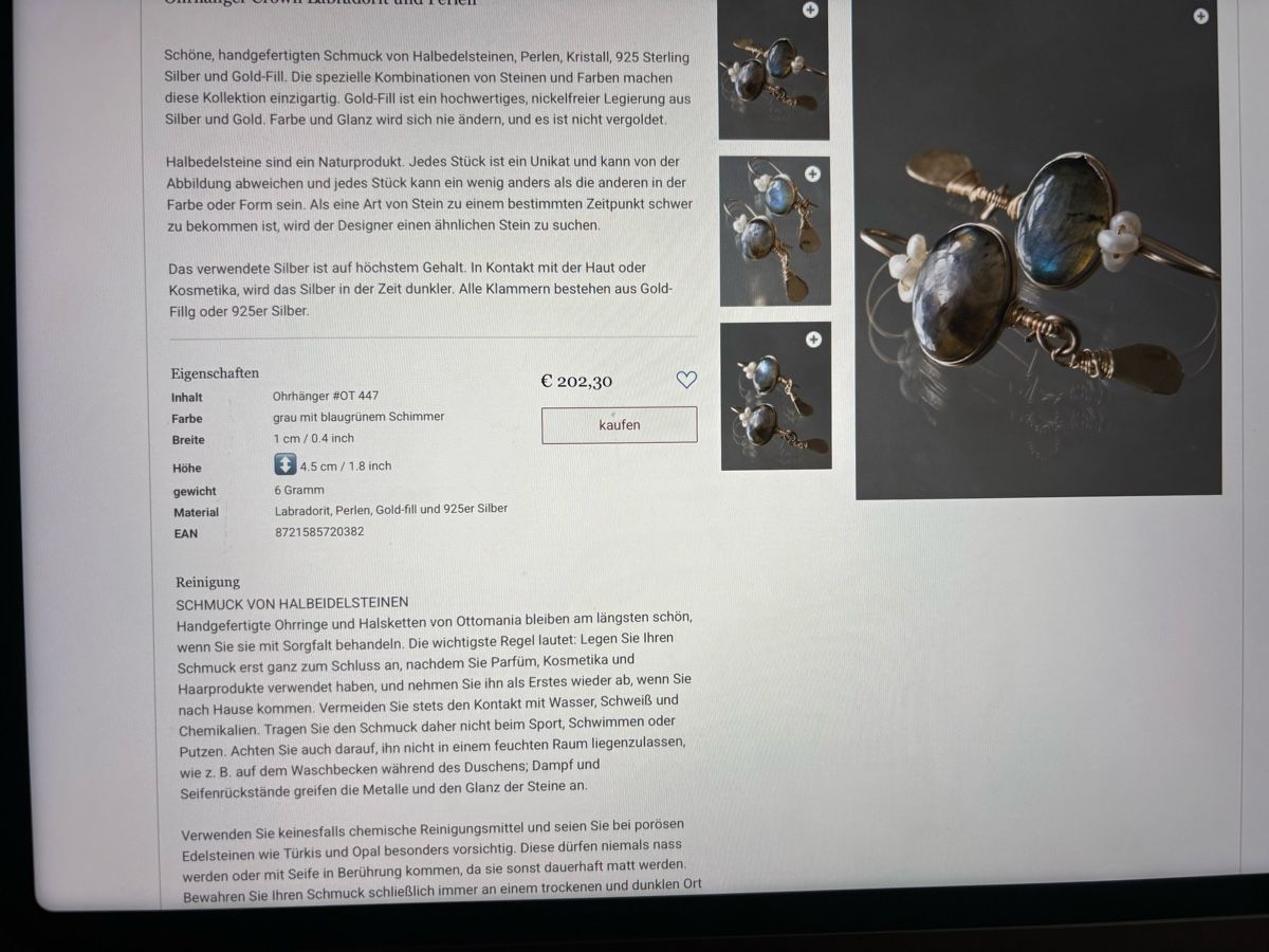 Boucles d'oreille: Original Ottomania Ohrhänger  – Neuf (Voir description) à Pratteln par sab_whk9 2