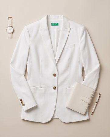 BENETTON Blazer blanc - neuf - taille 38